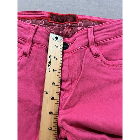 Maxime Cossoguy Jeans Womens 27‎ Pink Denim Pocketed Belted Zip Ladies 27x32 - Picture 11 of 13